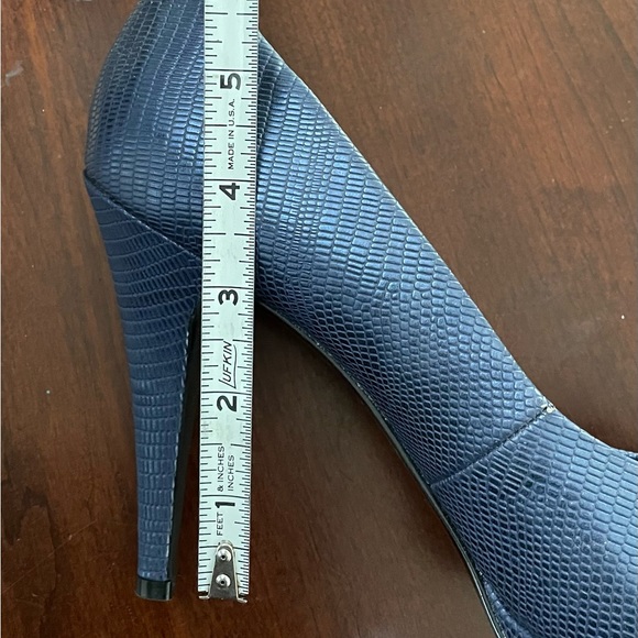 Nine West stilettos, blue, never worn - Picture 5 of 5